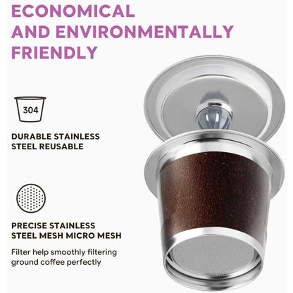 Reusable Stainless Steel K-Cup Coffee Pods – Universal Fit for 1.0 & 2.0 Brewers