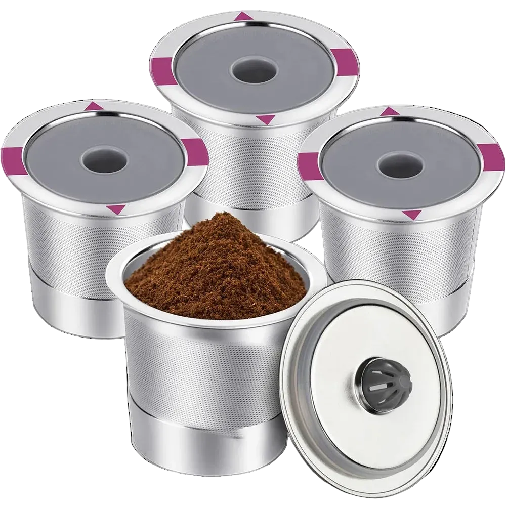 Reusable Stainless Steel K-Cup Coffee Pods – Universal Fit for 1.0 & 2.0 Brewers
