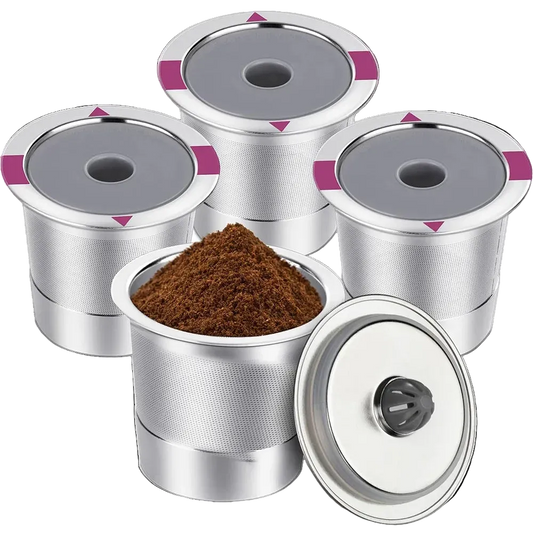 Reusable Stainless Steel K-Cup Coffee Pods – Universal Fit for 1.0 & 2.0 Brewers
