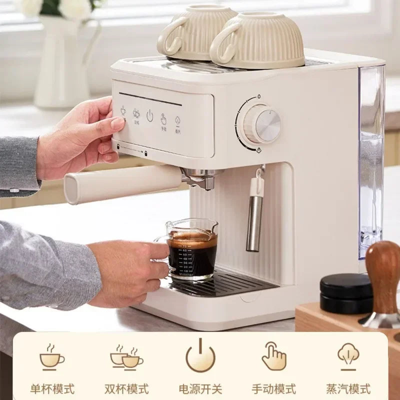 20 Bar Espresso Machine with Milk Frother, Semi-Automatic Cappuccino & Latte Coffee Maker
