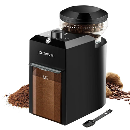 Electric Burr Coffee Grinder, 28 Adjustable Grind Settings, Automatic Coffee Bean Grinder for Espresso, Drip & French Press